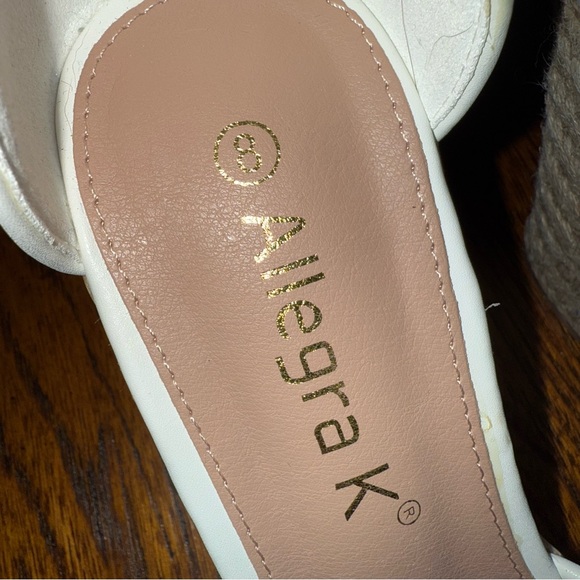 NWOT SIZE 8 Allegra K Wedge Sandles - Picture 3 of 8